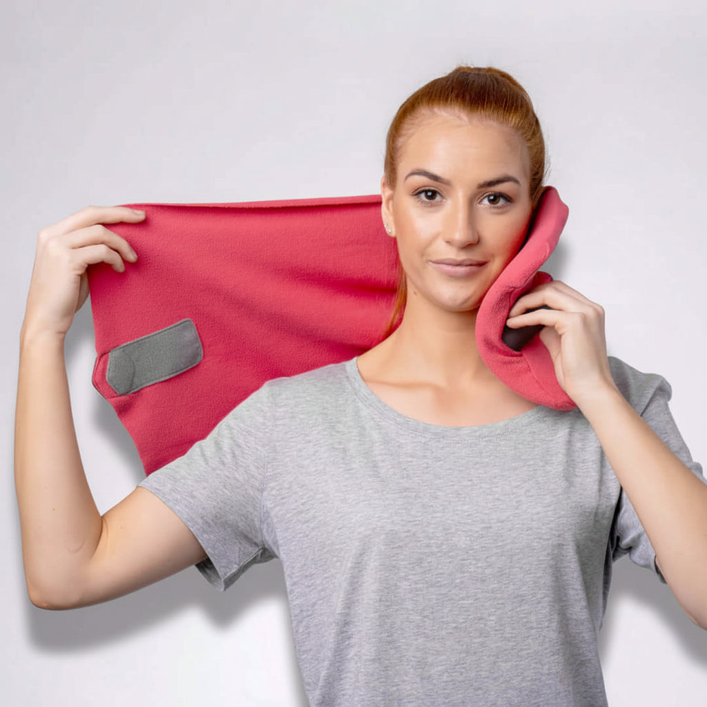 Travel Neck Pillow Wrap Support Cushion for Airplane and Car