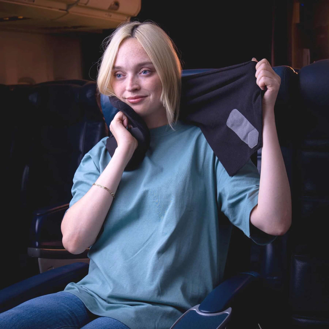 Travel Neck Pillow Wrap Support Cushion for Airplane and Car