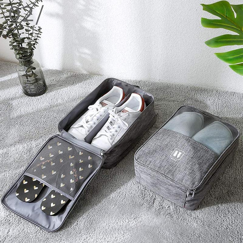 Travel Shoe Bag for 3 Pairs of Shoes