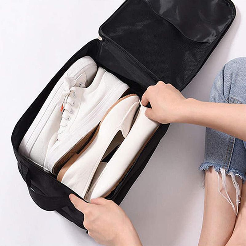 Travel Shoe Bag for 3 Pairs of Shoes