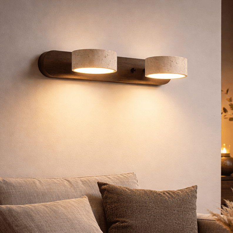 Travertine LED Wall Light for Architectural Luxury