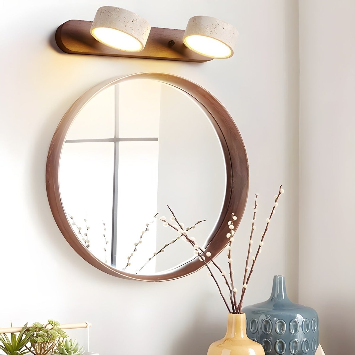 Travertine LED Wall Light for Architectural Luxury