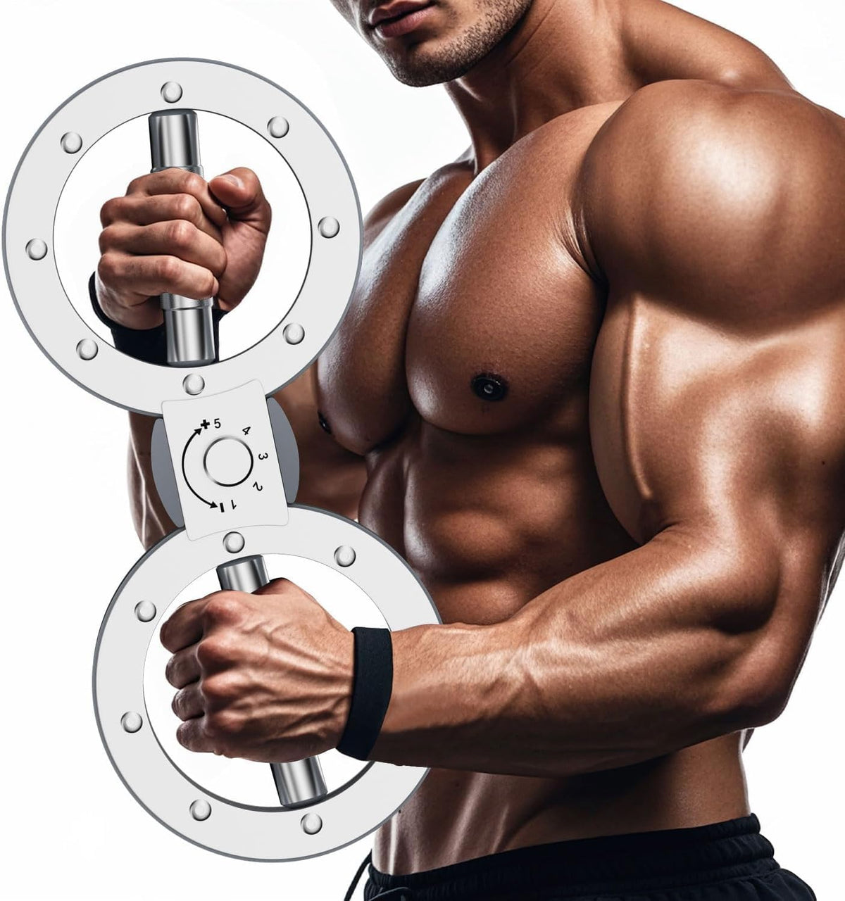 Twister Arm Exerciser with Adjustable 12 lb Resistance and 360° Rotation
