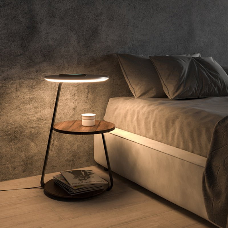 Two-Tier Side Table with Storage