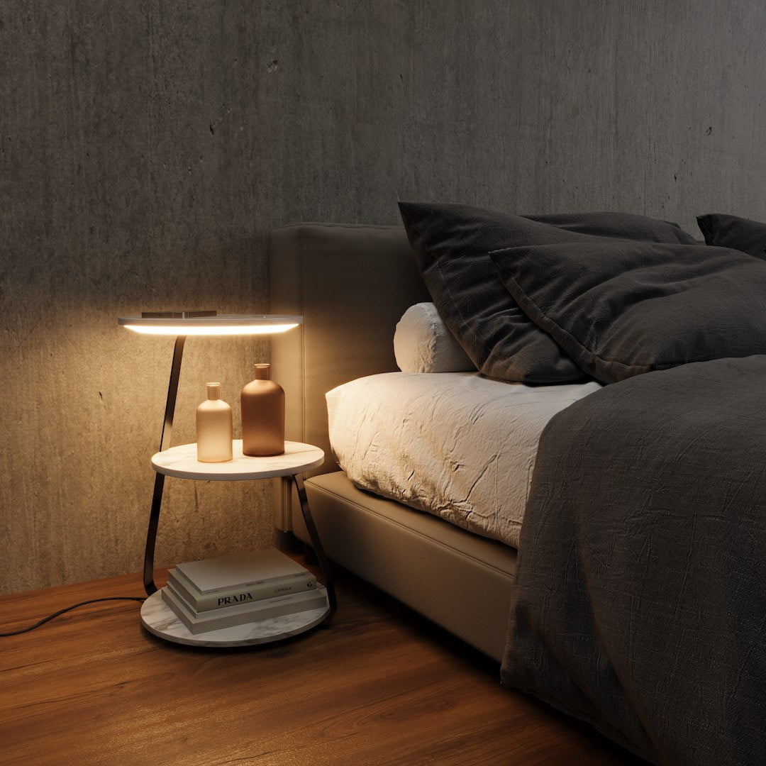 Two-Tier Side Table with Storage