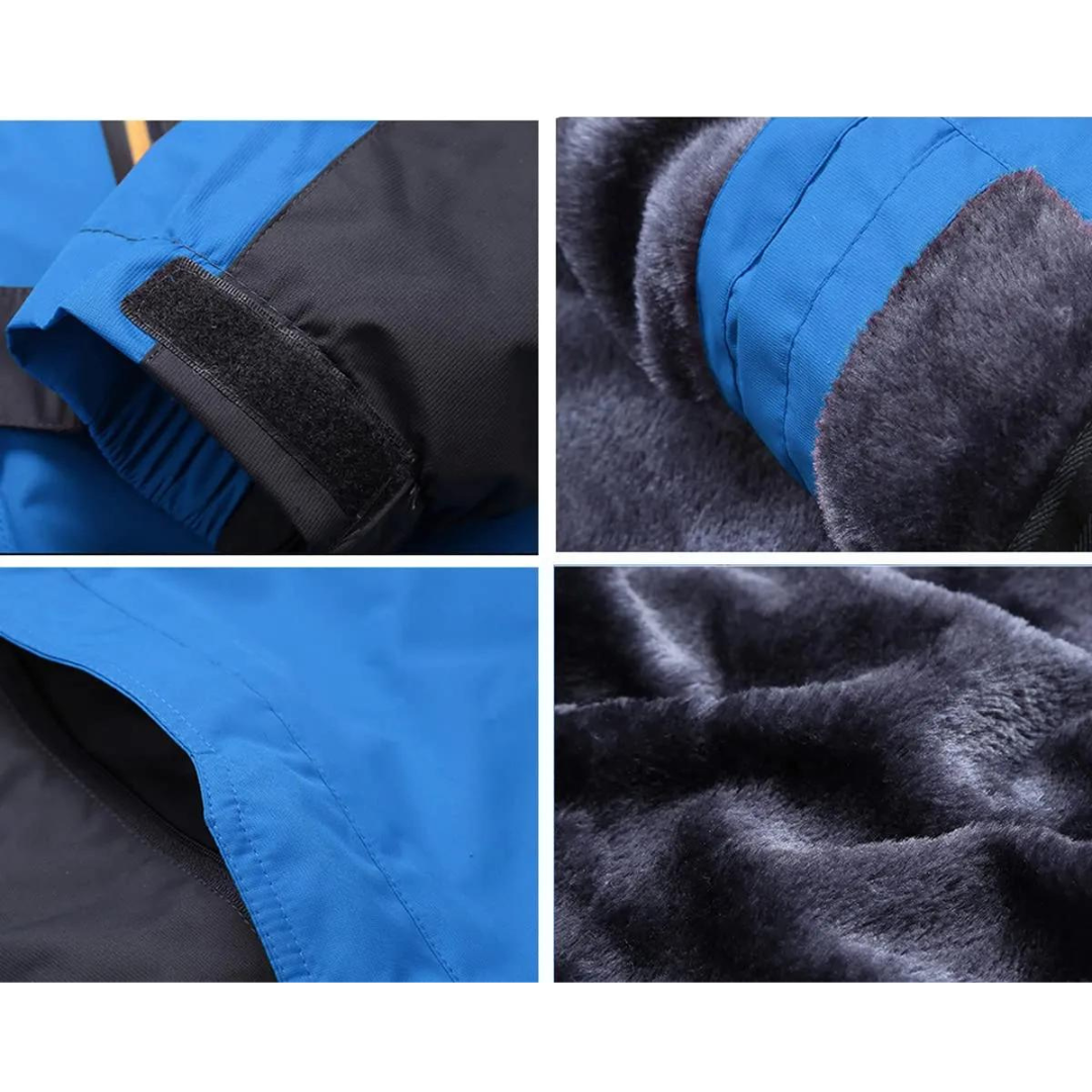 Two-Tone Hooded Outdoor Jacket