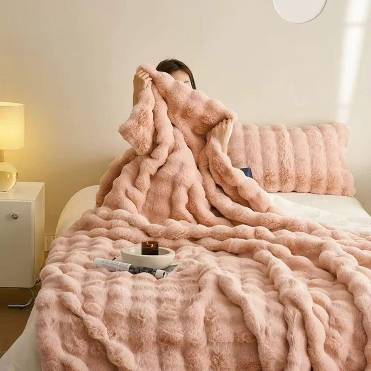 Ultra-Soft Tie-Dye Thermal Blanket – Ideal for Sofa and Bed, Soft Minky Fabric, Machine Washable