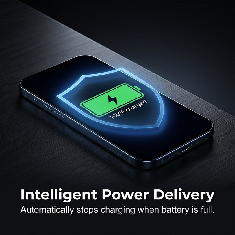 Under-Desk Wireless Charging Station with Invisible Mount - Charges Through Wood and Stone