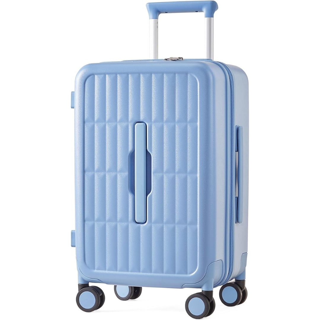 Unisex Airline-Approved Carry-On Luggage with 3:7 Split
