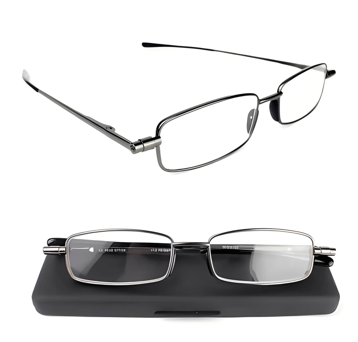 Unisex Compact Folding Reading Glasses - Lightweight & Portable
