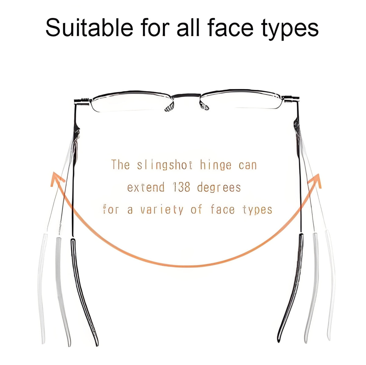 Unisex Compact Folding Reading Glasses - Lightweight & Portable