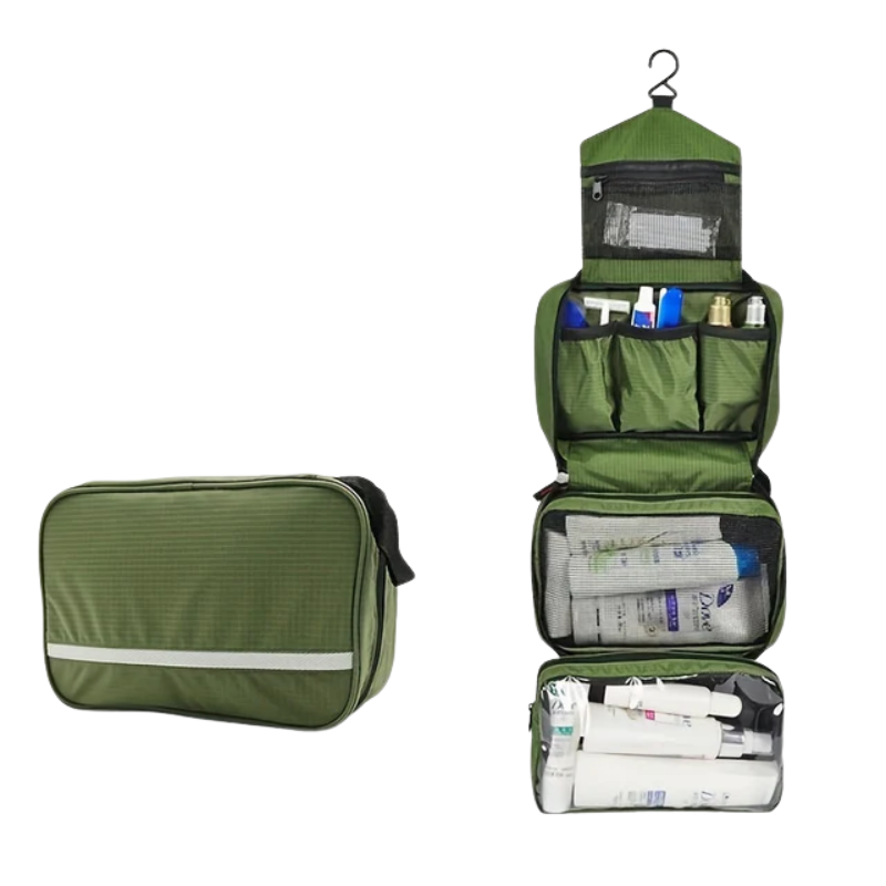 Unisex Compact Hanging Toiletry Bag for Travel & Home