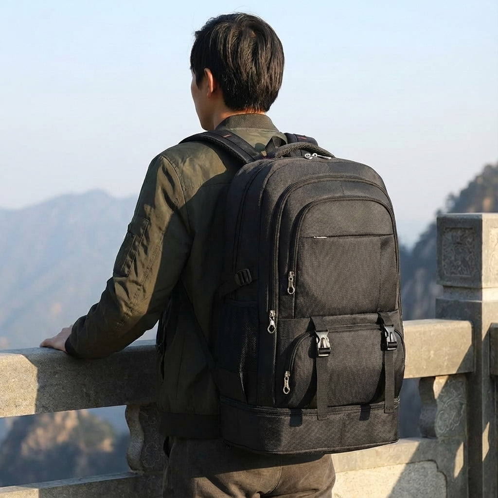 Unisex Expandable Large-Capacity Backpack