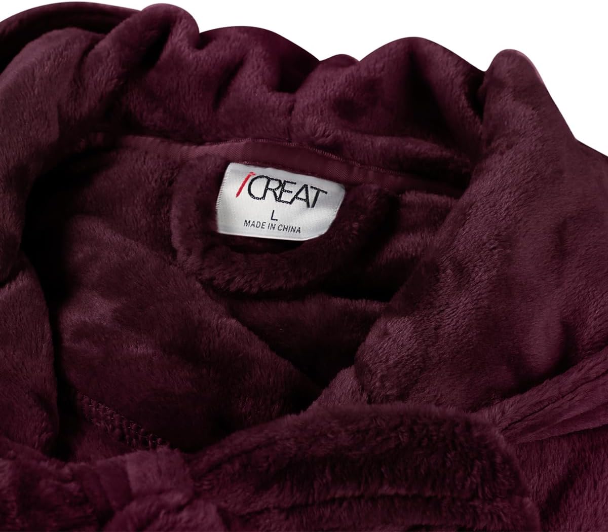 Unisex Fluffy Hooded Bathrobe, Warm & Soft Comfort