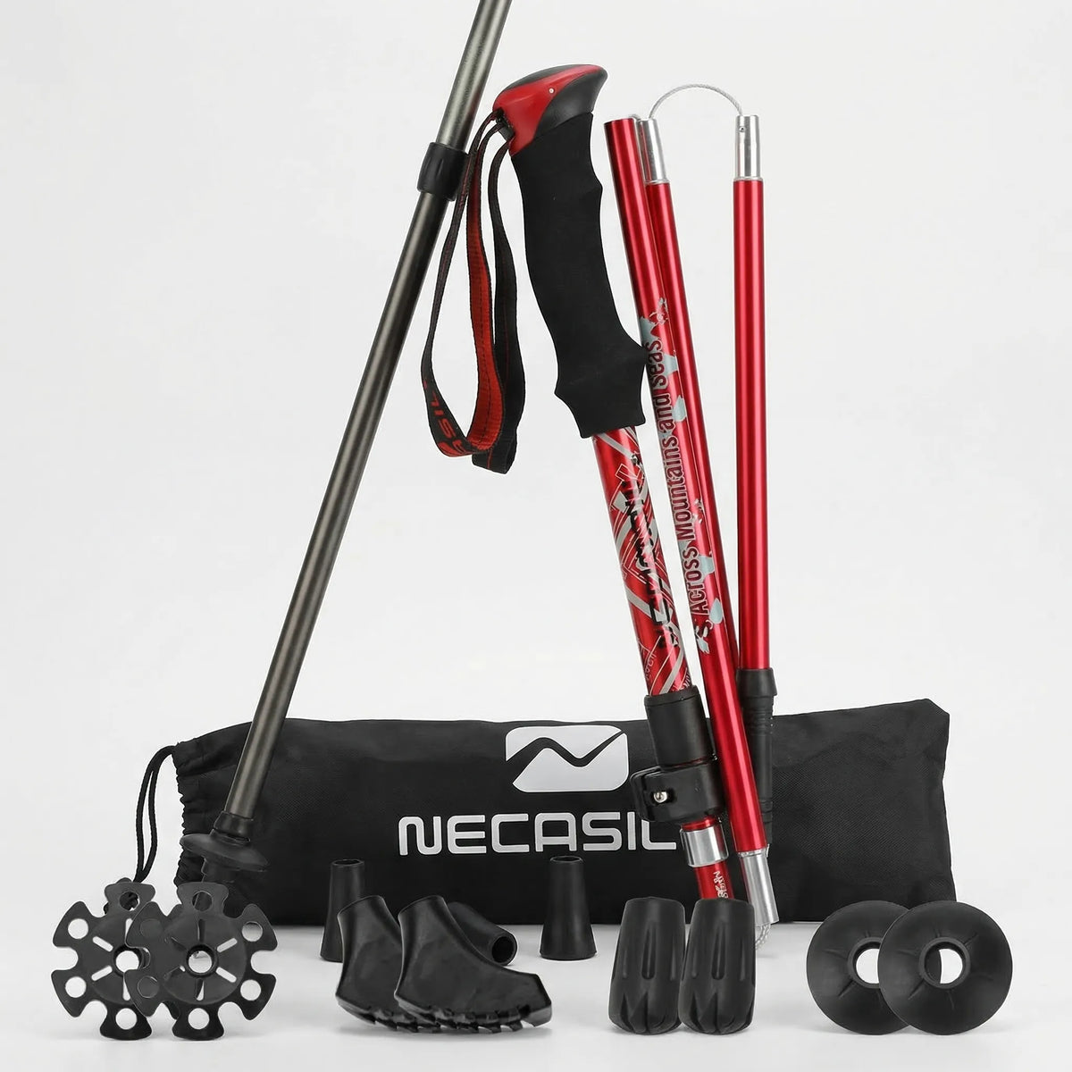 Unisex Foldable Telescopic Trekking Poles