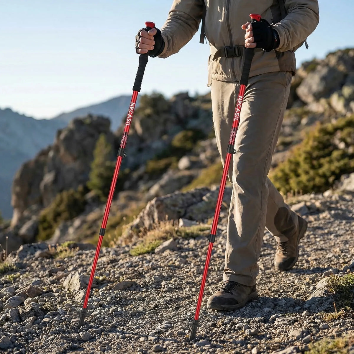 Unisex Foldable Telescopic Trekking Poles