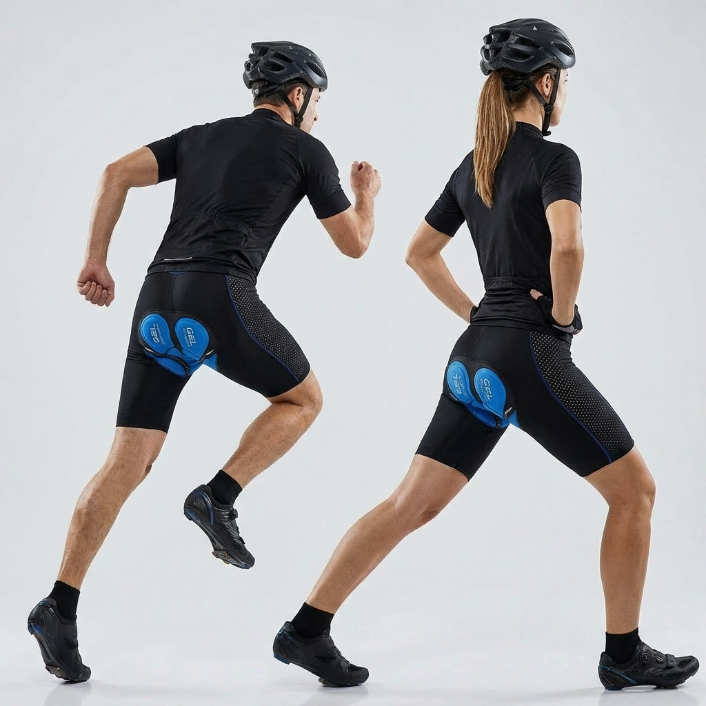 Unisex Gel Padded Cycling Shorts