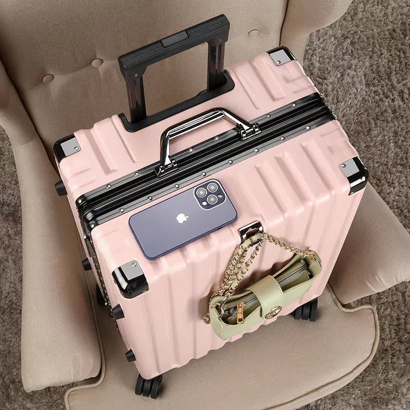 Unisex Hardshell Suitcase with Robust Aluminum Frame