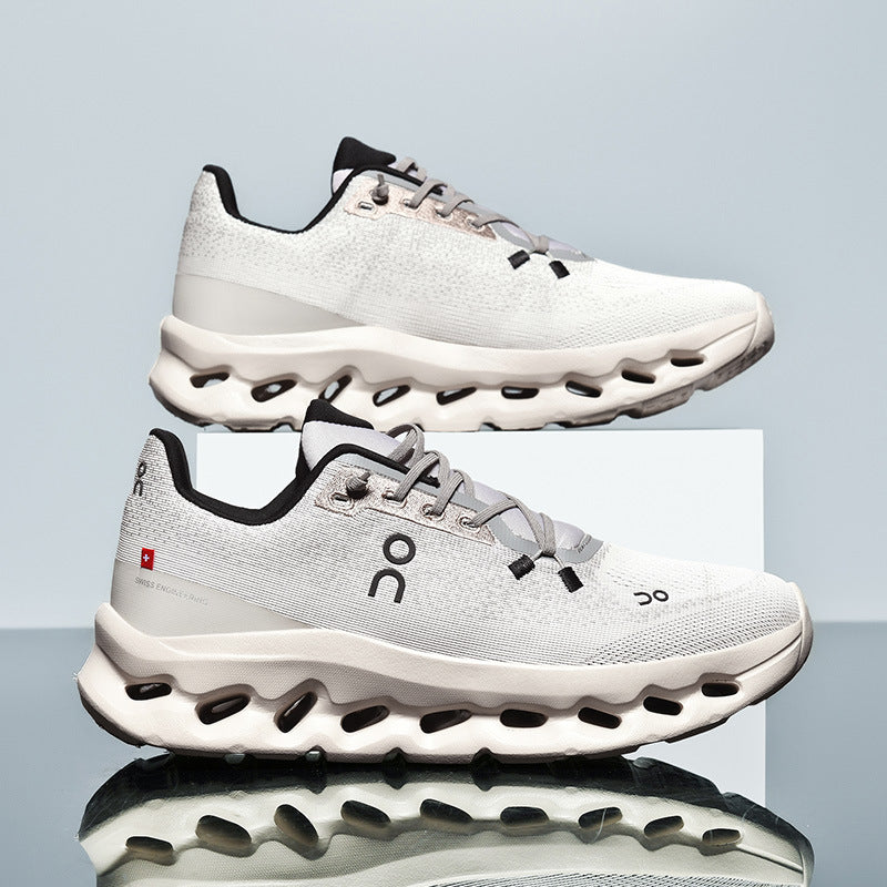 Unisex Lightweight Performance Running Shoes with Hollow Chamber Midsole and Seamless Upper