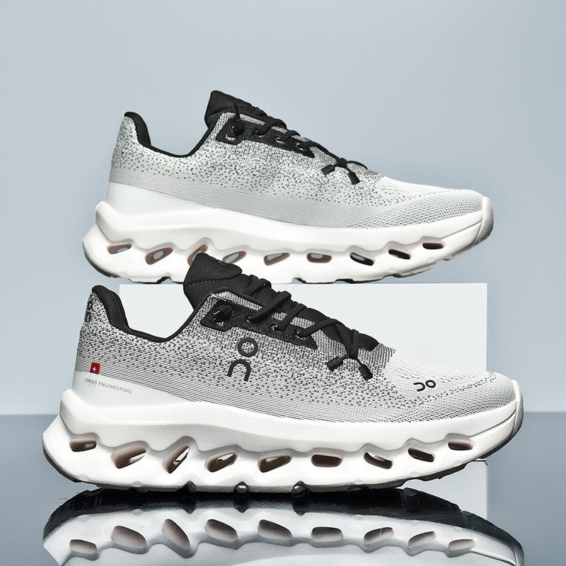 Unisex Lightweight Performance Running Shoes with Hollow Chamber Midsole and Seamless Upper