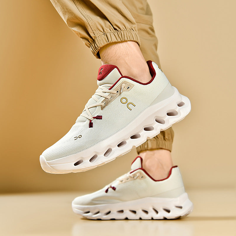 Unisex Lightweight Performance Running Shoes with Hollow Chamber Midsole and Seamless Upper