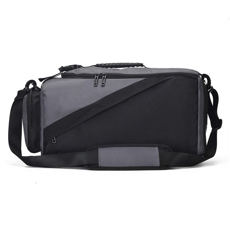 Unisex Multifunctional Black Duffle Bag for Gym and Travel