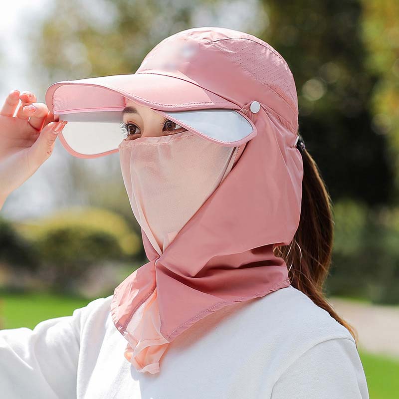 Unisex Outdoor UPF 50+ Sun Protection Hat with Neck Flap