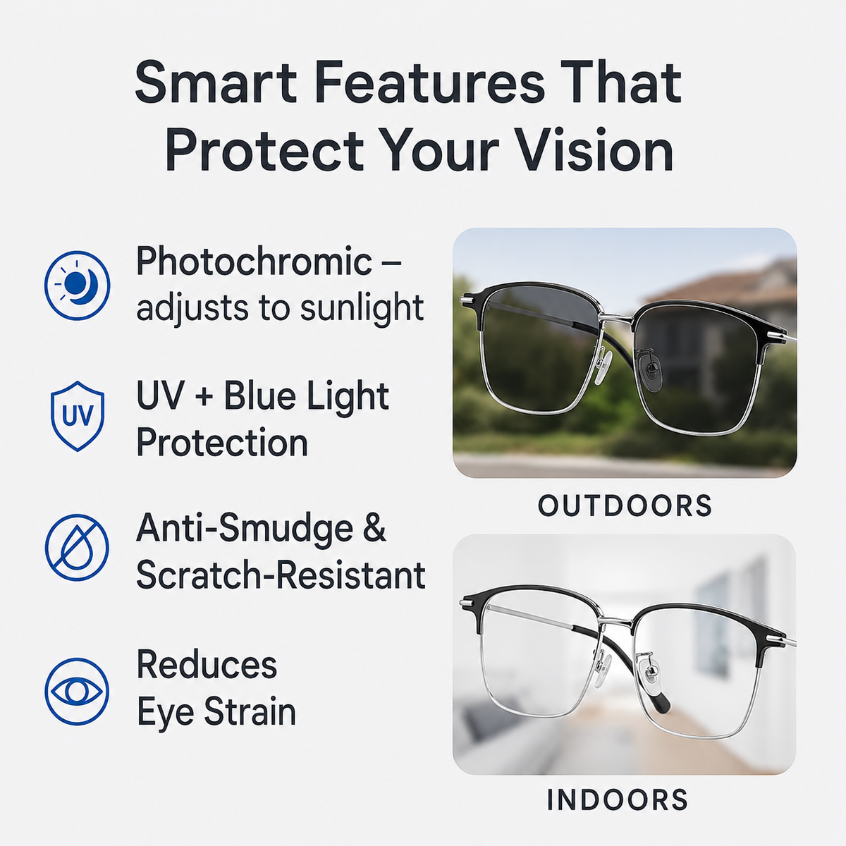 Unisex Progressive Multifocal Glasses