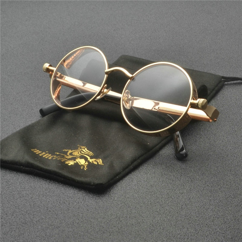 Unisex Retro Round Sunglasses with UV400 Protection