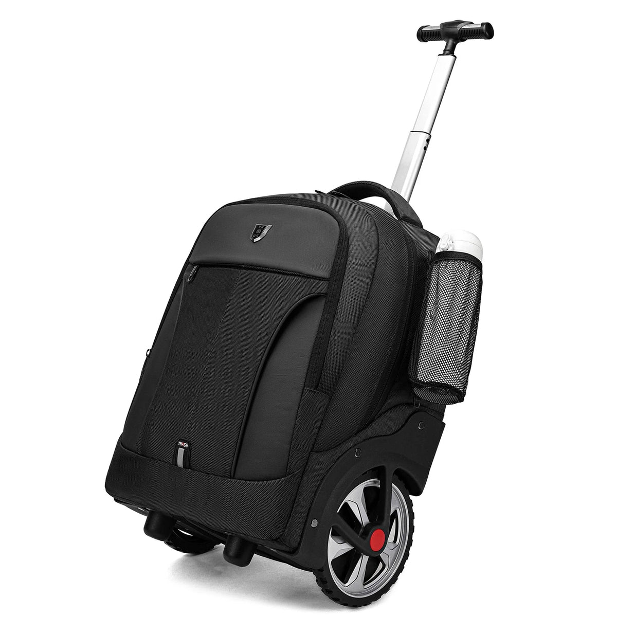 Unisex Rolling Laptop Backpack - 3-in-1 Travel Carry-On Bag
