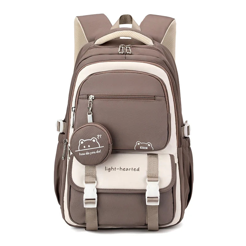 Unisex School Backpack with Multiple Compartments for Everyday Use and Travel