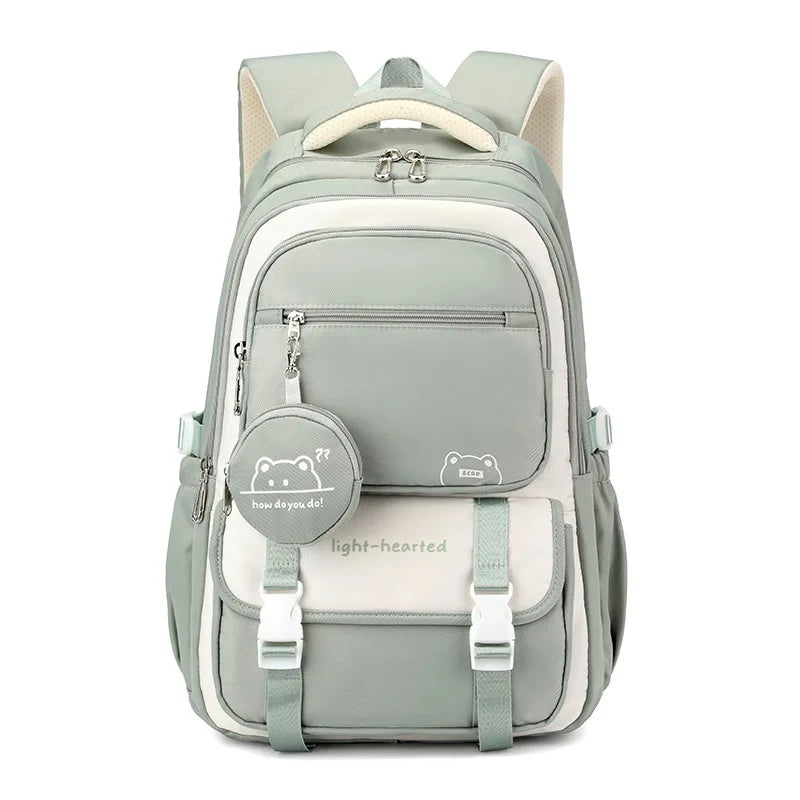 Unisex School Backpack with Multiple Compartments for Everyday Use and Travel