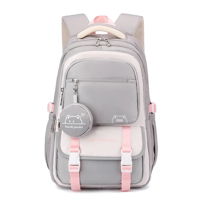 Unisex School Backpack with Multiple Compartments for Everyday Use and Travel