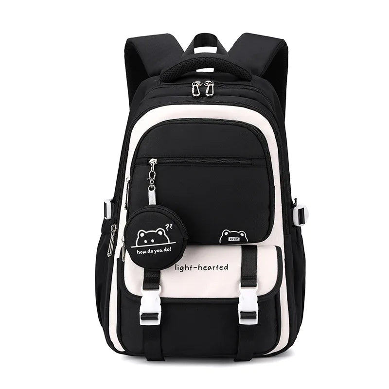 Unisex School Backpack with Multiple Compartments for Everyday Use and Travel