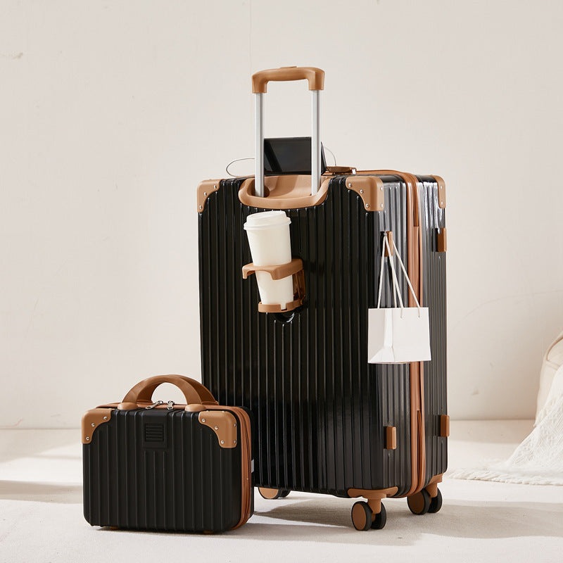 Unisex Textured Multi-Directional Spinner Luggage