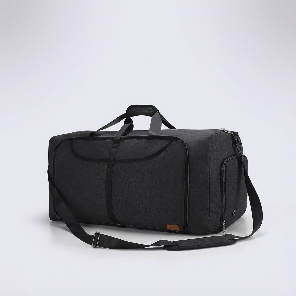 Unisex Travel Bag with Shoe Compartment - Compact and Spacious