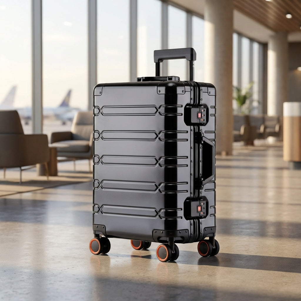 Unisex Travel Suitcase with 360° Spinner Wheels