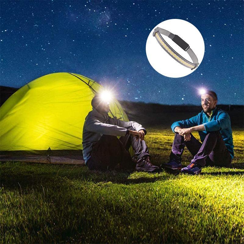 Unisex USB Rechargeable LED Headlamp for Outdoor Activities