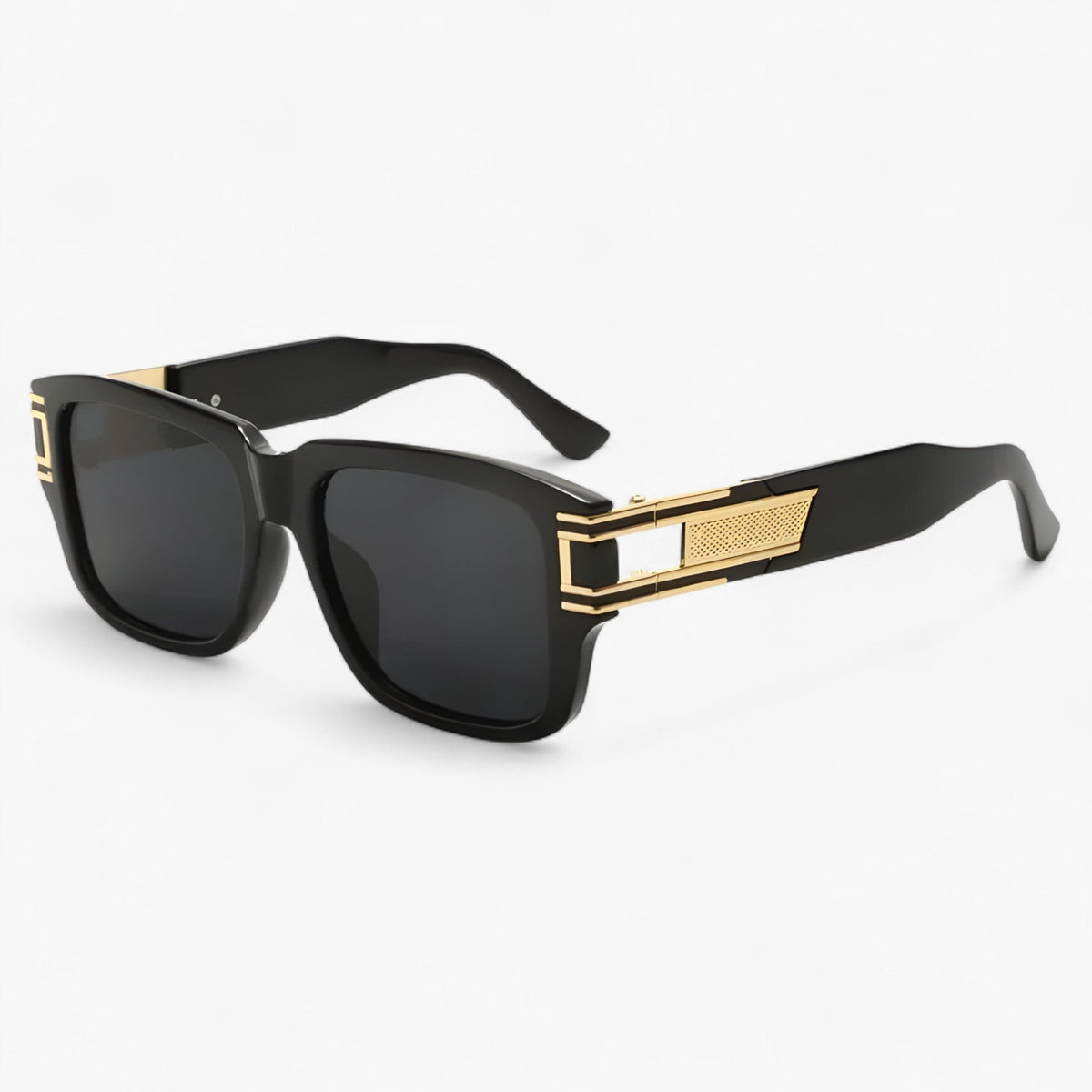 Unisex Vintage Square Frame Sunglasses with UV400 Protection