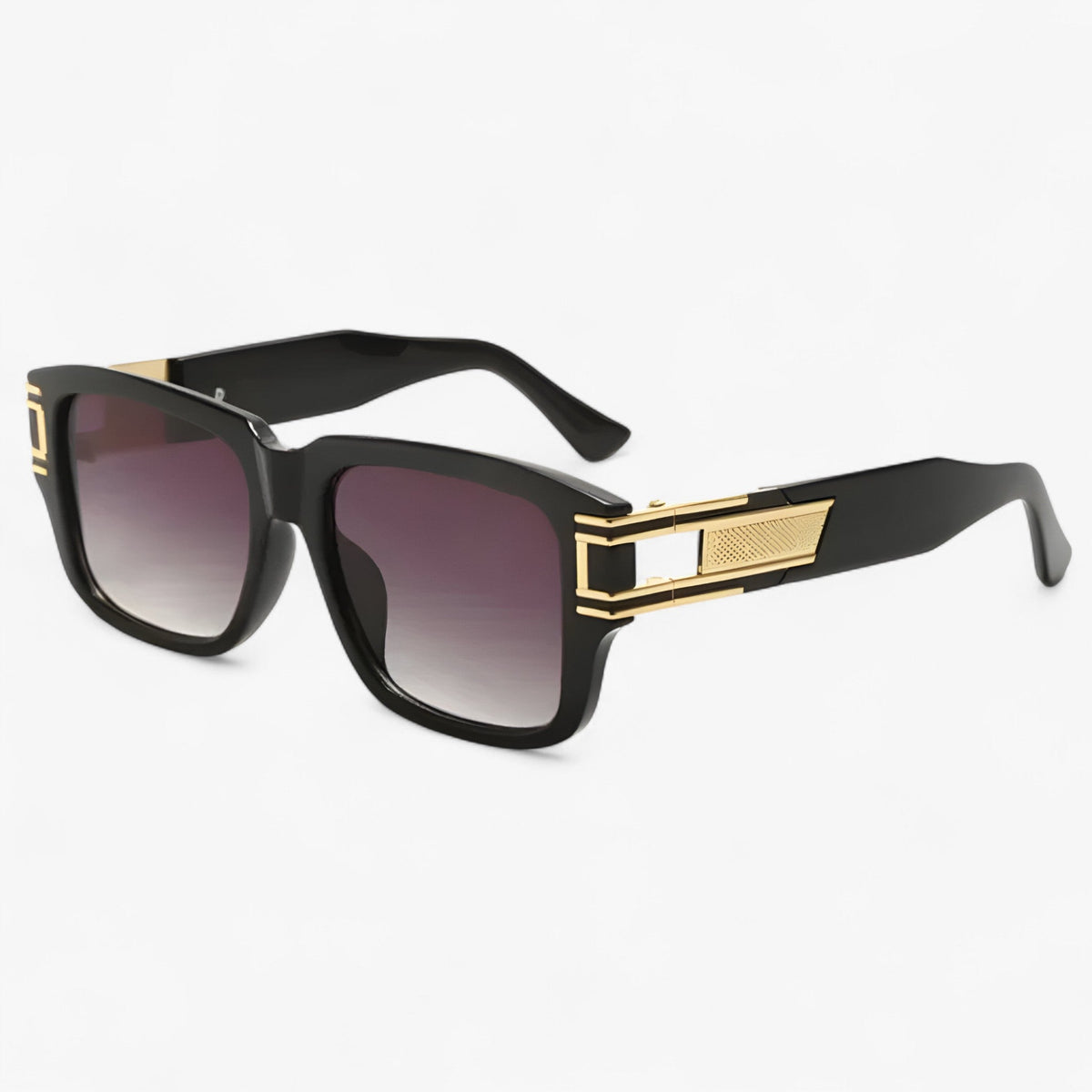 Unisex Vintage Square Frame Sunglasses with UV400 Protection
