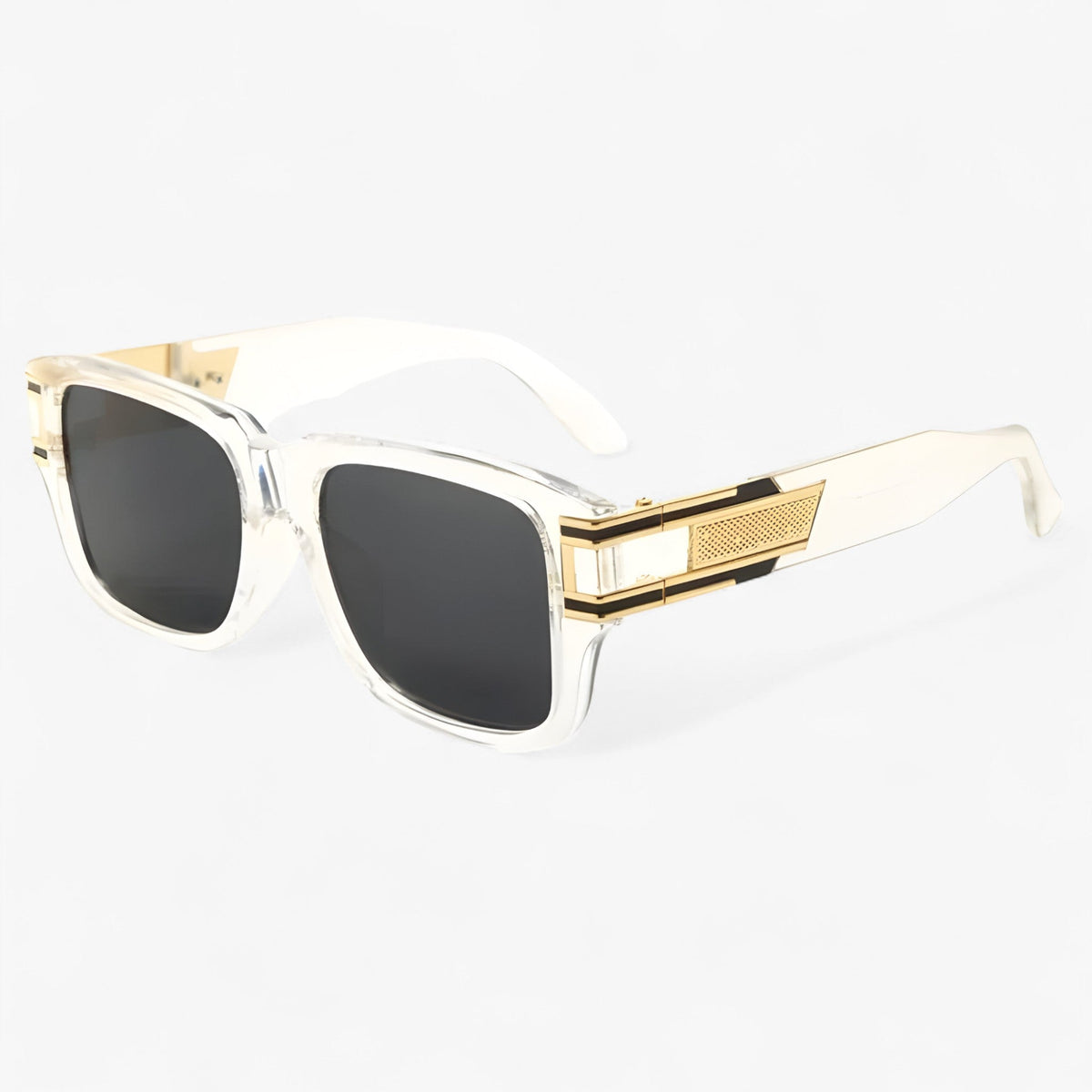 Unisex Vintage Square Frame Sunglasses with UV400 Protection
