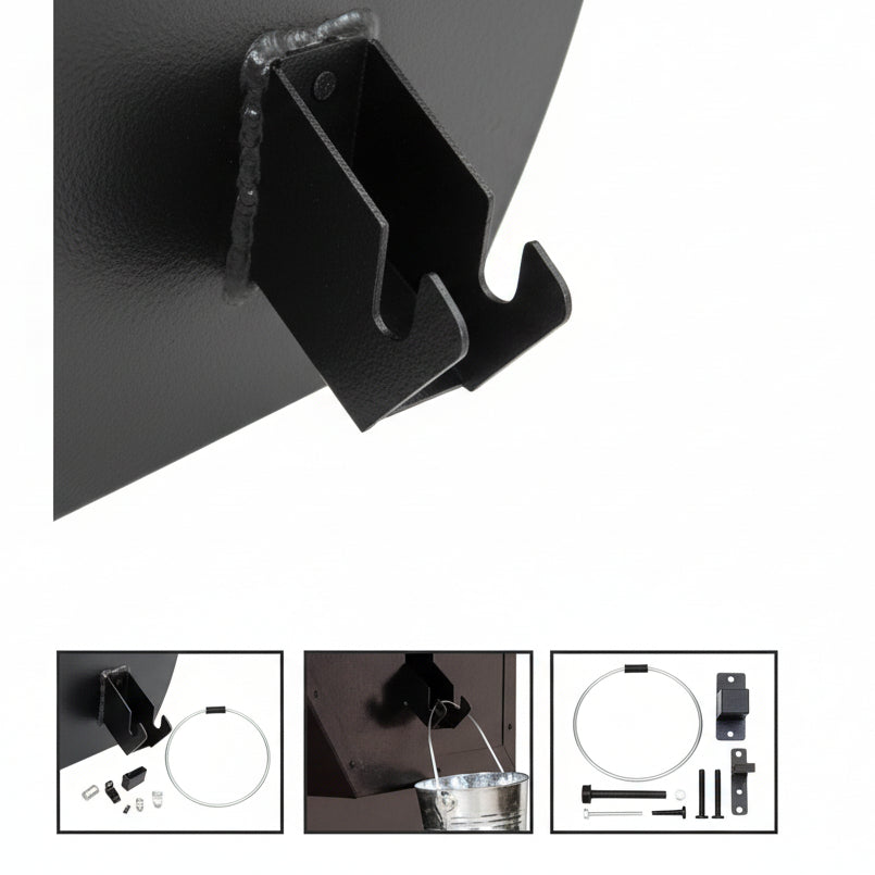 Upgraded Grill Grease Catcher with Secure Lid and Reusable Liner