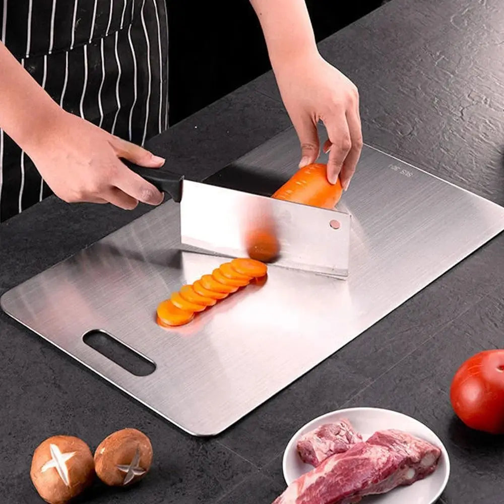 Upgraded Titanium Cutting Board – Durable, Double-Sided, Food-Grade Safe Cutting Surface for Kitchen and Outdoors