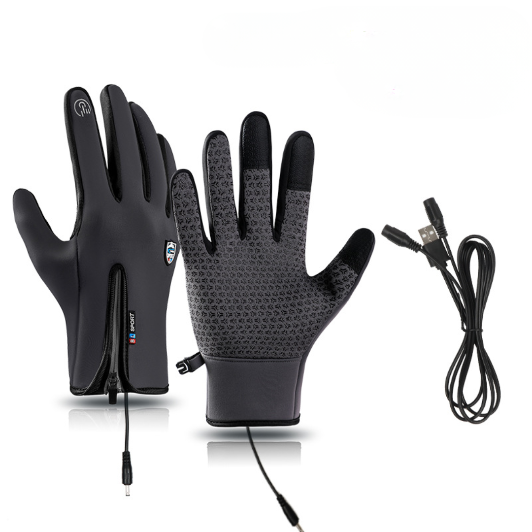 USB-Heated Outdoor Touchscreen Winter Gloves
