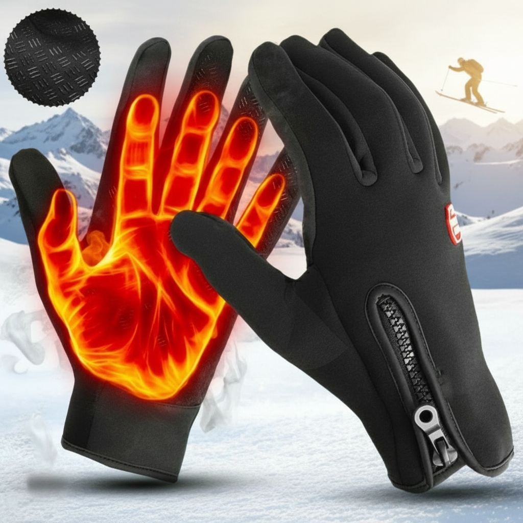 USB-Heated Outdoor Touchscreen Winter Gloves