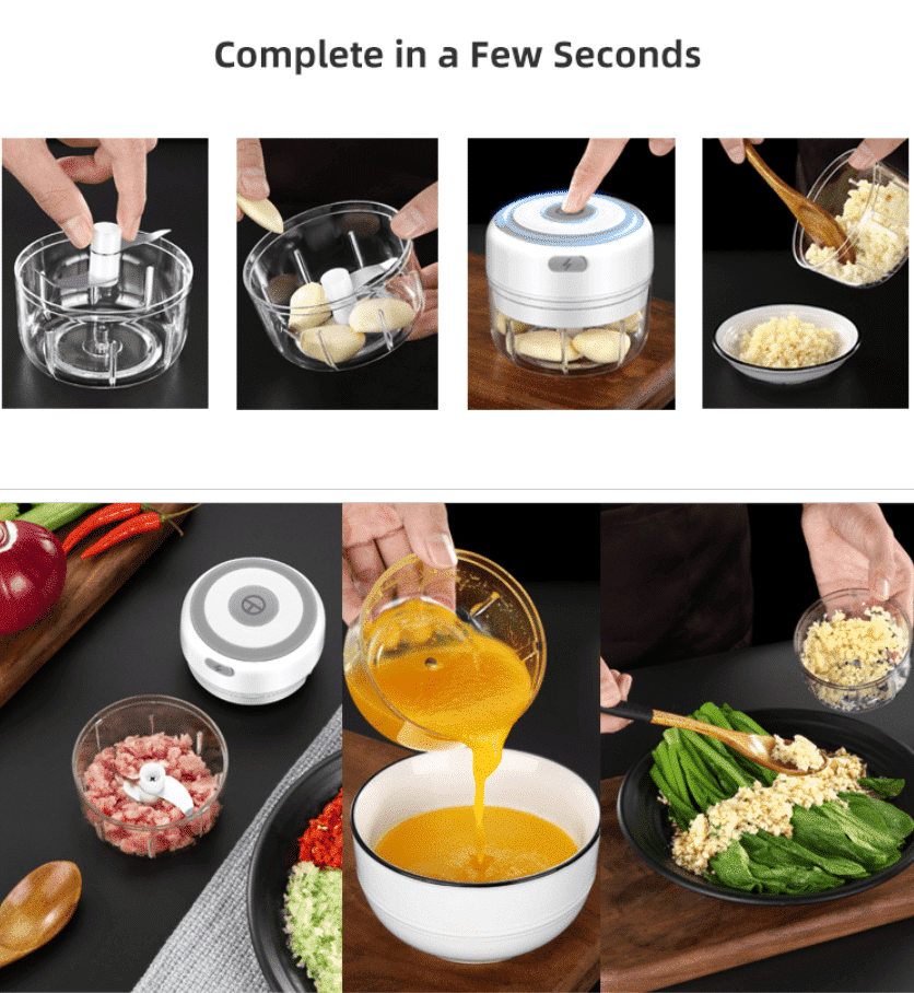 USB Rechargeable Mini Chopper