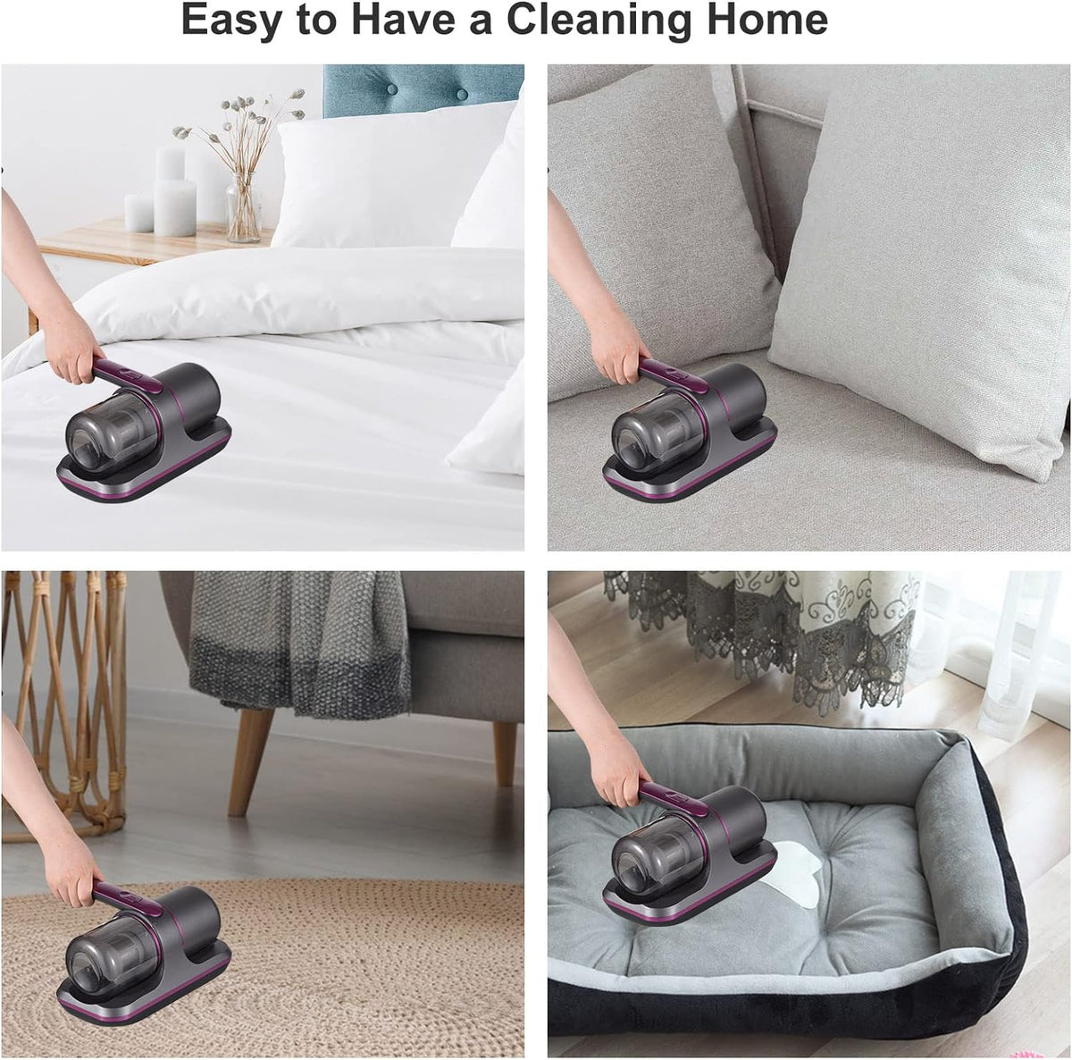 Vacuum & Iron Duo for Furniture, Bed Sheets, Beds and Household Use