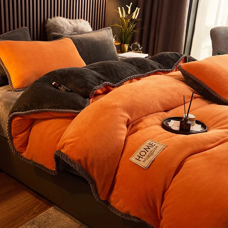 Velvet Fleece Duvet Cover Set