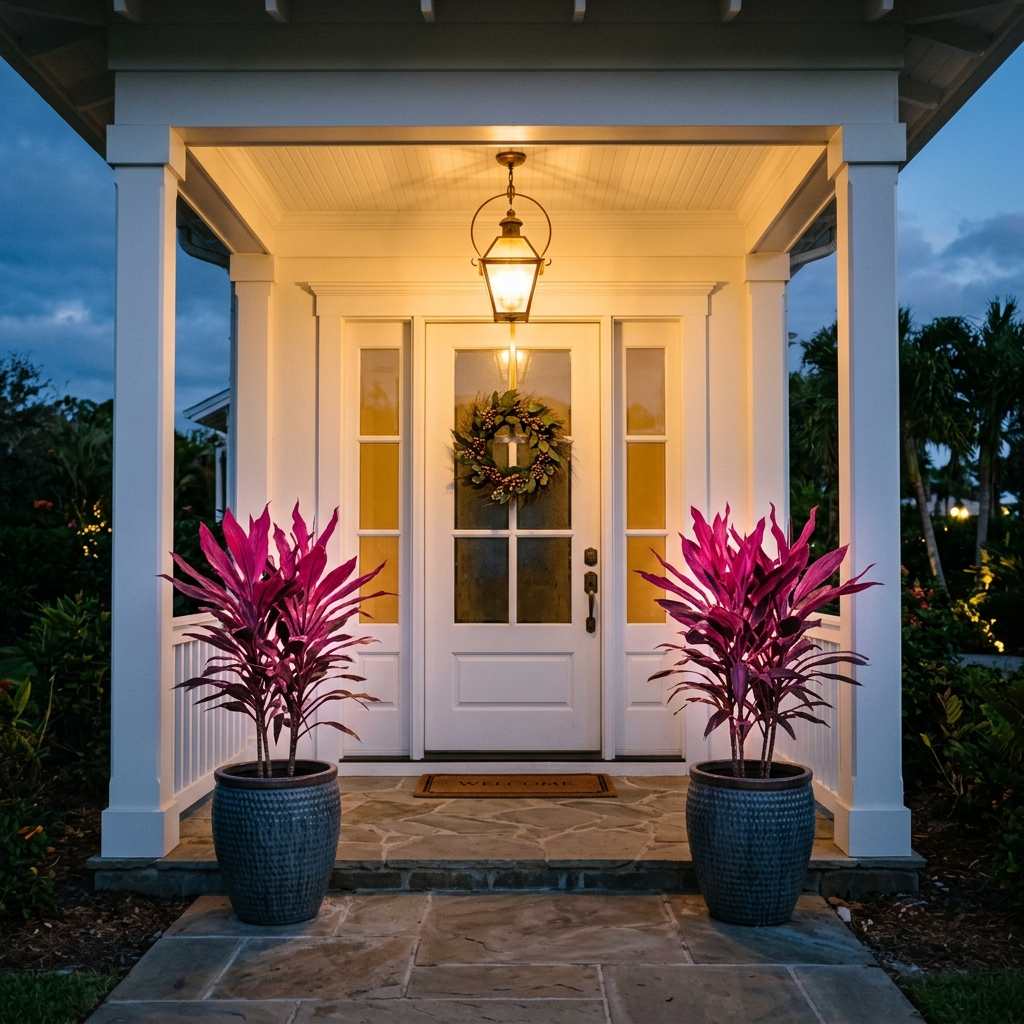 Vibrant Faux Cordyline Plant Set