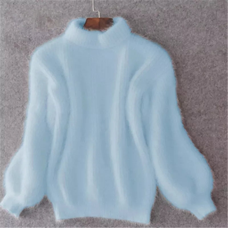 Vintage Loose-Fit Solid Colour Sweater